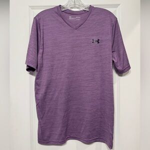 Purple Under Armour Men's Short Sleeve Tee